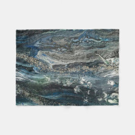 Cobertor De Velo Sonhos da abstrato pintando cinza marítima do Ocea