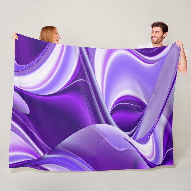 Cobertor De Velo Sonhos de Arco-Íris de Flor Roxo (In Situ)