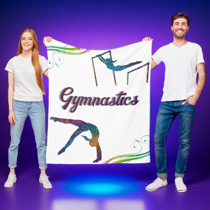 Cobertor De Velo Sonhos de ginástica: Folheto Cozy para Gymnast