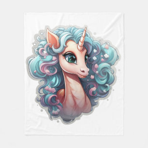 Cobertor De Velo 🌈 "Sonhos Encantados" Unicorn Fleece Blanket 🦄