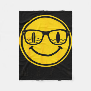 Cobertor De Velo Sorriso de óculos de sol de surf Aloha reflexo de