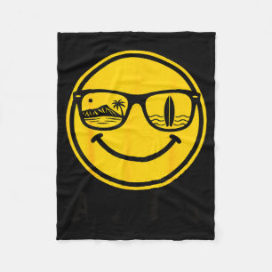 Cobertor De Velo sorriso de óculos de sol de surf aloha reflexo de