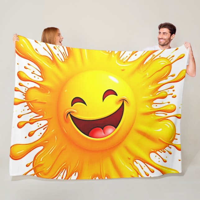 Cobertor De Velo Sorrisos de Sol: Explosão de Alegria (In Situ)