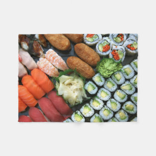 Cobertor De Velo Sortimento de favoritos de sushi japonês