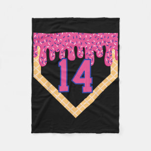 Cobertor De Velo Sorvete Bysebyll Home Plate Drip Aniversário de 14