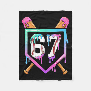 Cobertor De Velo Sorvete de Beisebol Drip 67 Jogador Dabbing Seis S