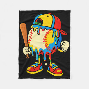 Cobertor De Velo Sorvete de beisebol gotejamento juventude volta às