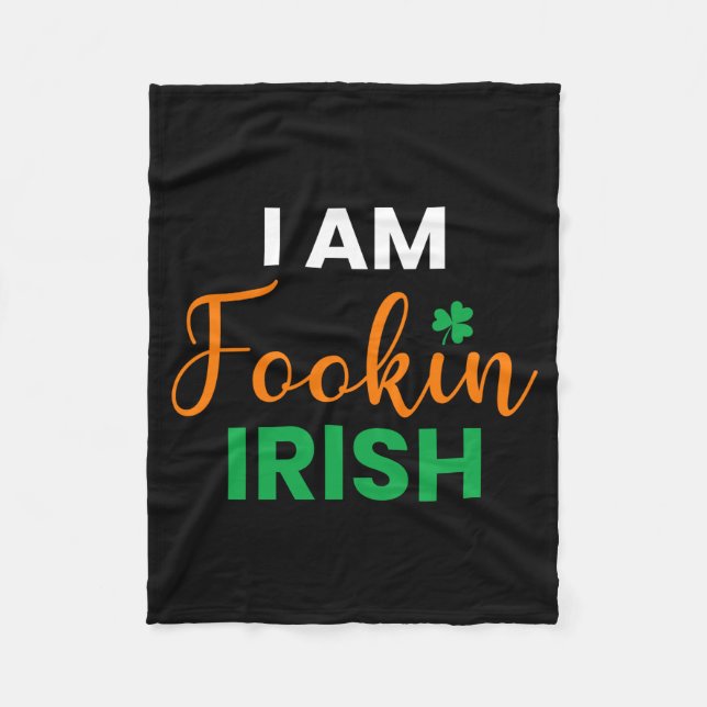 Cobertor De Velo Sou Fookin Irish (Frente)