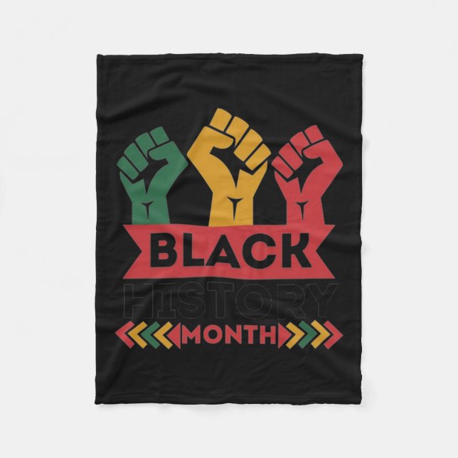 Cobertor De Velo Sou História Negra (Frente)