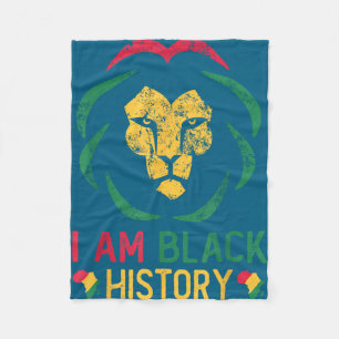 Cobertor De Velo Sou história negra orgulho negro americano african