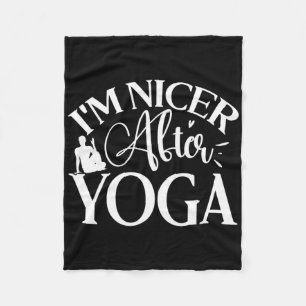 Cobertor De Velo Sou Mais Simpático Depois do Yoga, Amante do Yoga
