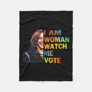 Cobertor De Velo Sou Mulher Assista-Me Kamala Harris Waltz 24 Madam