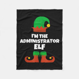 Cobertor De Velo Sou o Administrador da família Elf no Natal