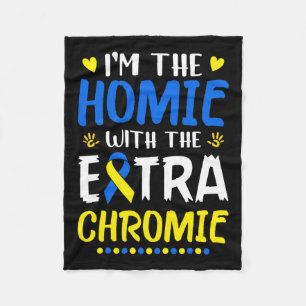 Cobertor De Velo Sou o "Homie com Síndrome Extra Chromie Down" Awa