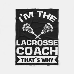 Cobertor De Velo Sou o treinador de Lacrosse, é por isso que o trei
