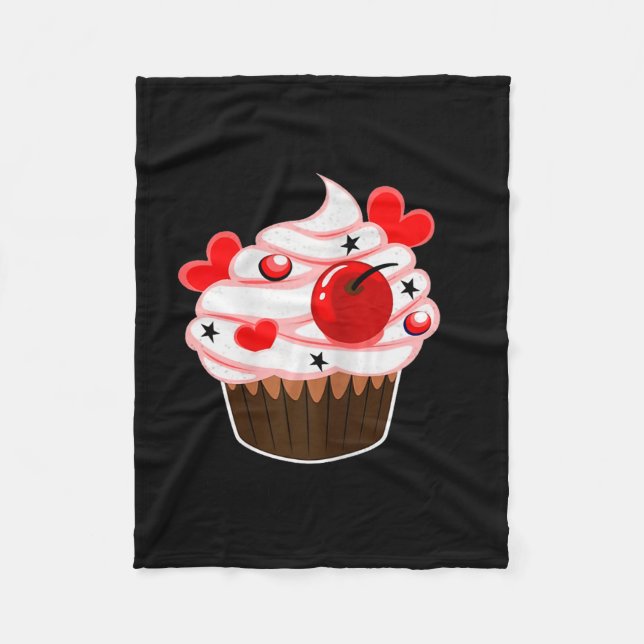 Cobertor De Velo Sou Seu Cupcake Sou Seu Studmuffin do Dia dos Namo (Frente)