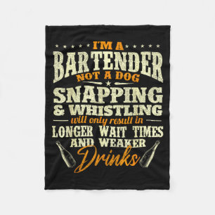 Cobertor De Velo Sou um Barman, Não um Cão - Bar de Barman Tapster
