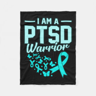 Cobertor De Velo Sou Um Guerreiro de Ptsd Fita de Conscientização d