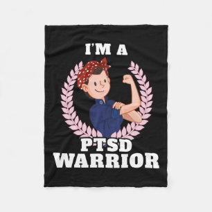 Cobertor De Velo Sou um guerreiro de Ptsd, transtorno pós-traumátic
