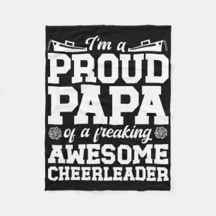 Cobertor De Velo Sou Um Orgulhoso Cheer Papai De Um Avô Papa Cheerl