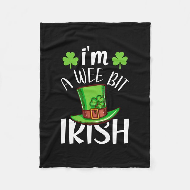 Cobertor De Velo Sou Um Pouco Irlandês (Frente)