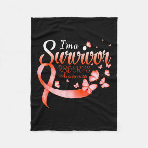 Cobertor De Velo Sou Um Sobrevivente Rsd Crps Conscientização Borbo