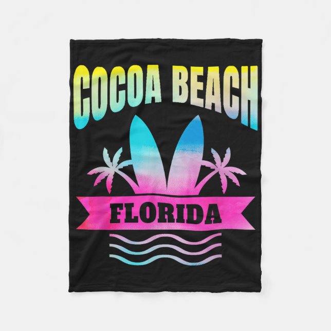 Cobertor De Velo Souvenir da Flórida de Ccoa Beach (Frente)