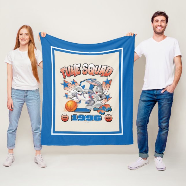 Cobertor De Velo SPACE JAM™ BUGS BUNNY™ #1 Basketball Graphic (In Situ)