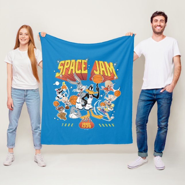 Cobertor De Velo SPACE JAM™ TUNE SQUAD™ 1996 Graphic (In Situ)