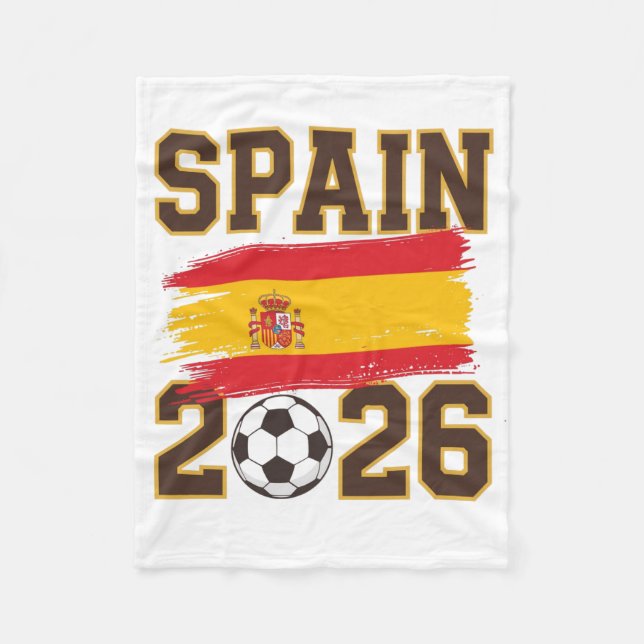 Cobertor De Velo Spain 2026 Soccer Design (Frente)