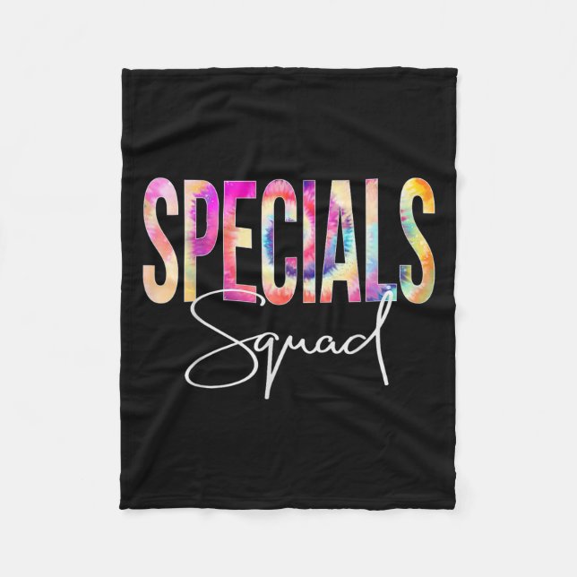 Cobertor De Velo Specials Squad Tie Dye Back To School Women Apprec (Frente)
