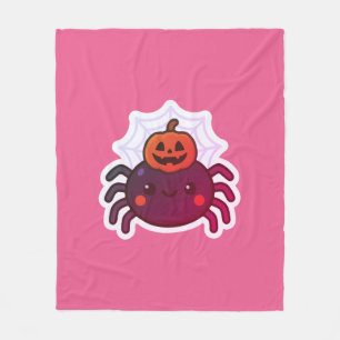 Cobertor De Velo Spider de Dia das Bruxas de Kawaii, Cute Cute