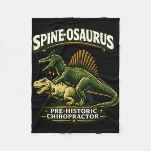 Cobertor De Velo Spinosaurus quiroprático pré-histórico engraçado