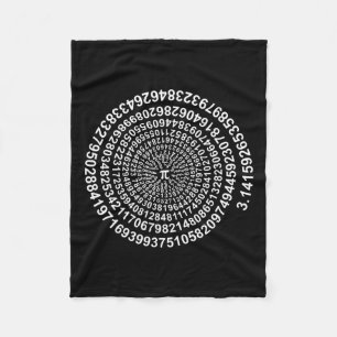 Cobertor De Velo Spiral Pi Math Shirt