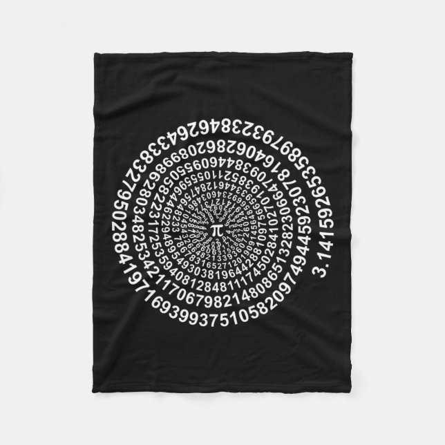 Cobertor De Velo Spiral Pi Math Shirt (Frente)