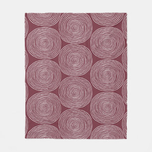 Cobertor De Velo Spiraleado Whimsy: Composição Artística Vintage