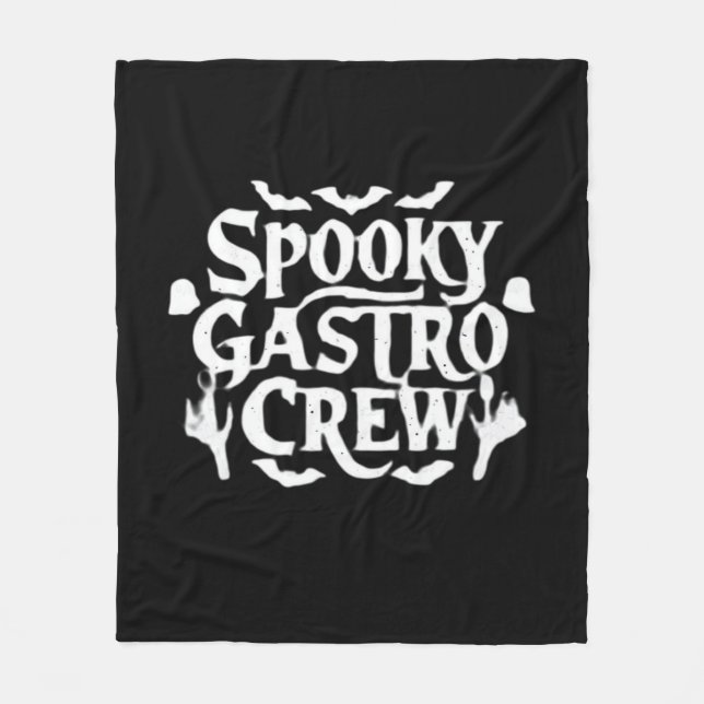 Cobertor De Velo Spooky Gastro Crew Gastro Enfermeiro Halloween Clá (Frente)