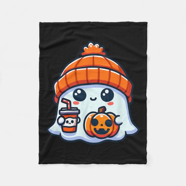 Cobertor De Velo Spooky Ghost Mens Halloween (Frente)