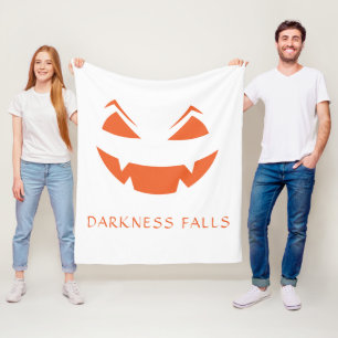 Cobertor De Velo Spooky Jack O Lanterna A escuridão cai no Hallowee