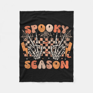 Cobertor De Velo Spooky Season Halloween Skeleton Costume Retro Gro