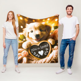 Cobertor De Velo "Spread Love" (Amor difundido): Ouro Retriever com