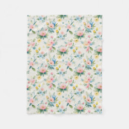 Cobertor De Velo spring garden pastel florals