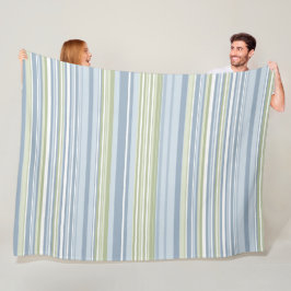 Cobertor De Velo Spring Rain and Tropical Blue Stripes