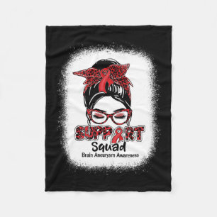 Cobertor De Velo Squad Coque Desarrumado Fita Burgundy Aneurisma Ce