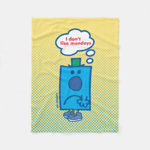 Cobertor De Velo Sr. Grumpy   Eu não gosto das segundas-feiras pens