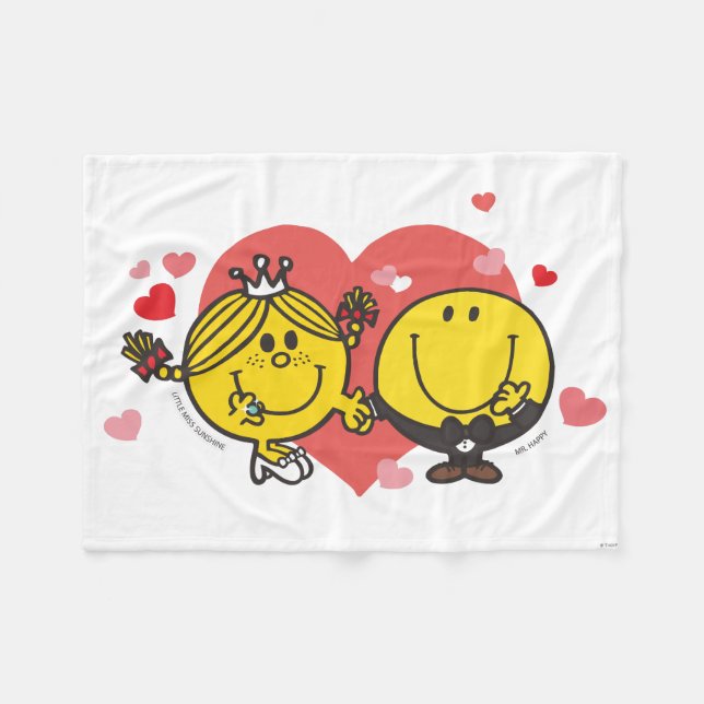 Cobertor De Velo Sr. Happy & Little Miss Sunshine Wedding (Frente (Horizontal))