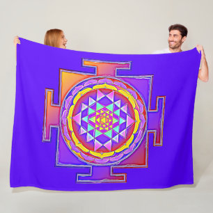 Cobertor De Velo Sri Yantra - Símbolo hinduísmo Design 1