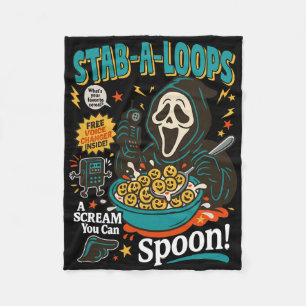 Cobertor De Velo Stab-a-loops Horror Cereal Box Halloween Killer Br