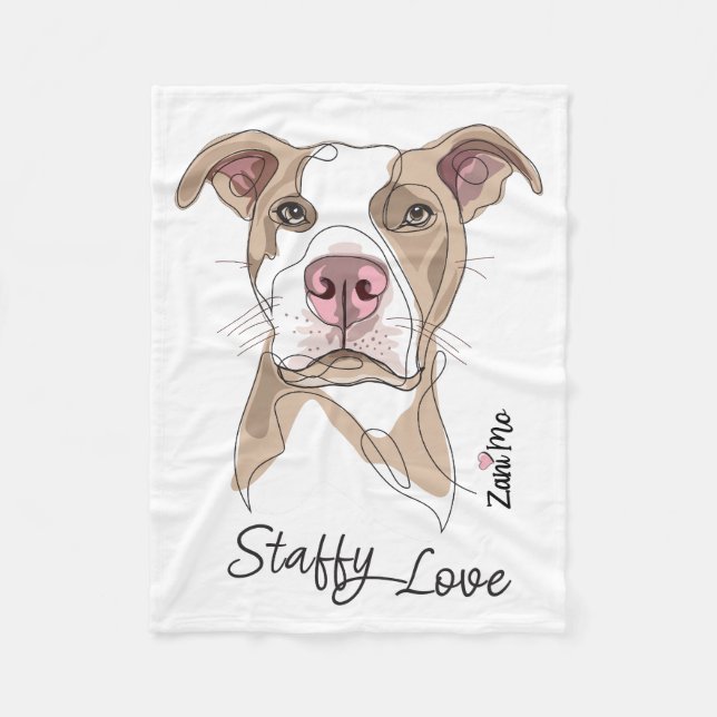 Cobertor De Velo Staffy Love - Zani Mo Protection (Frente)