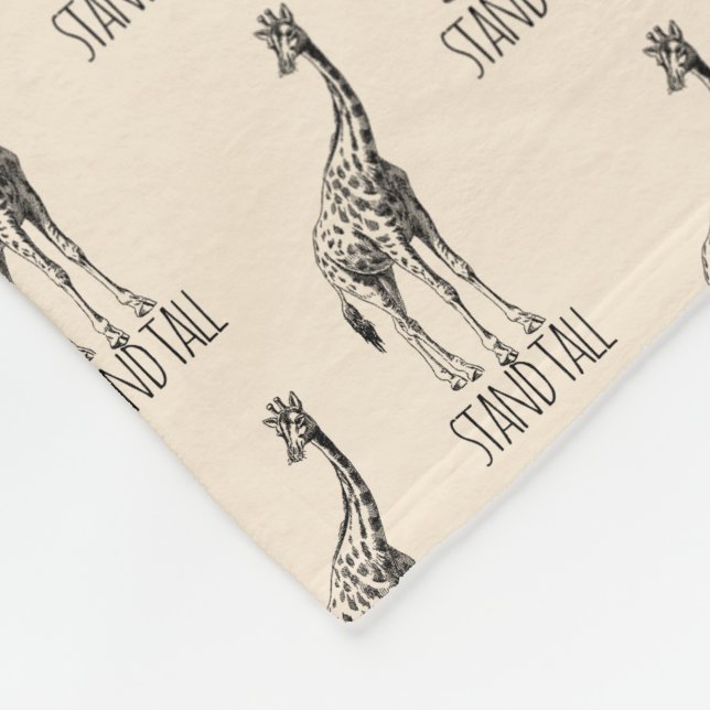 Cobertor De Velo Stand Tall Graceful Giraffe (Quina)